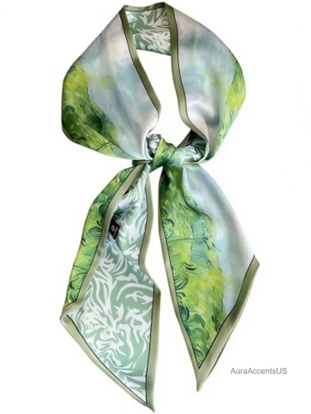 Silky Lightweight Long Fashion Scarf Women Hair Neck Purse Accessory